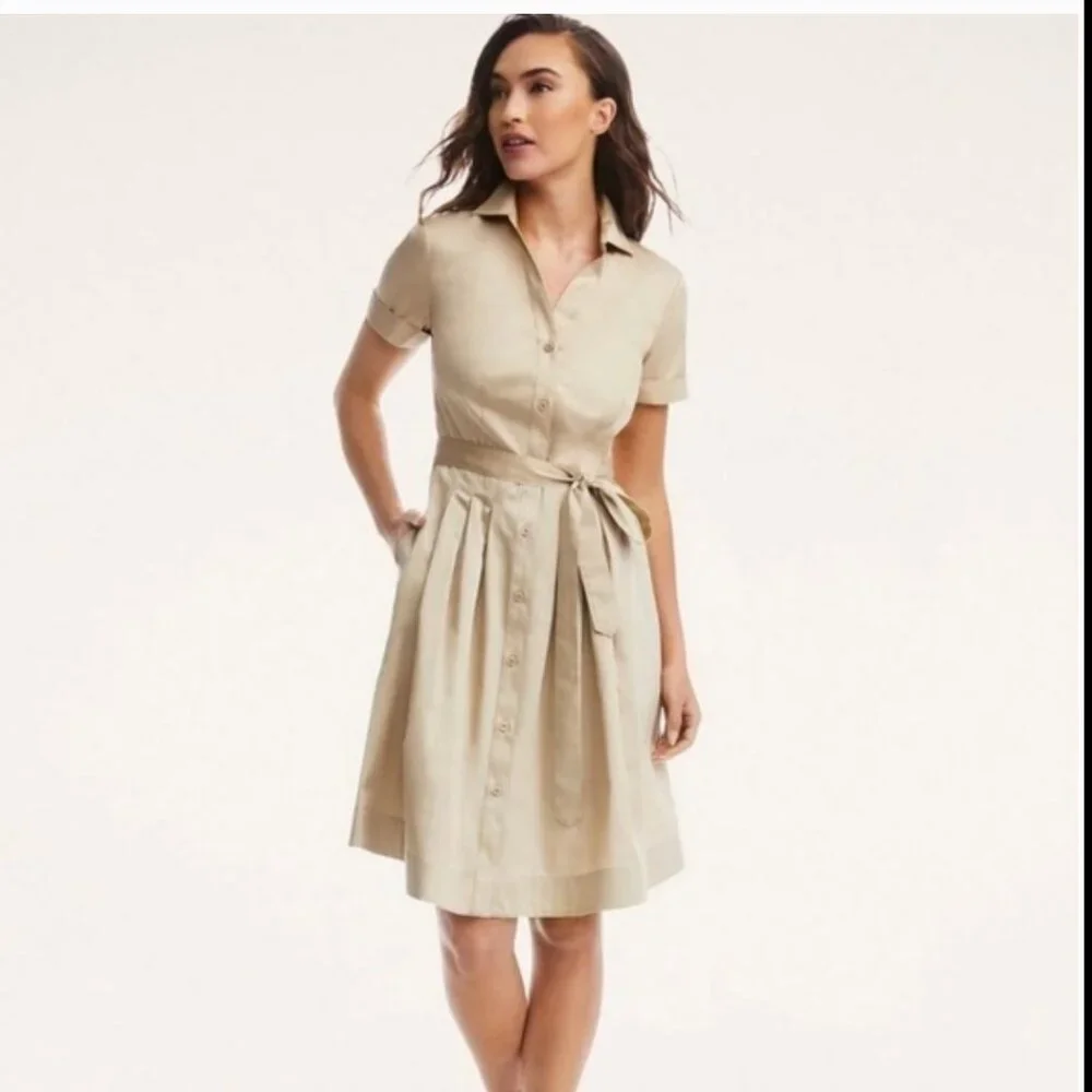 Brooks Brothers Red Belted Shirt Dress with Pockets❣️ Like New - Picture 3 of 12